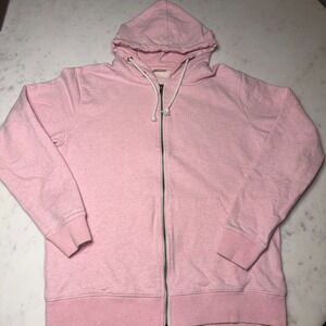 Knowledge Cotton Apparel Organic Cotton Zip Hoodie Pink Womens Large GOTS